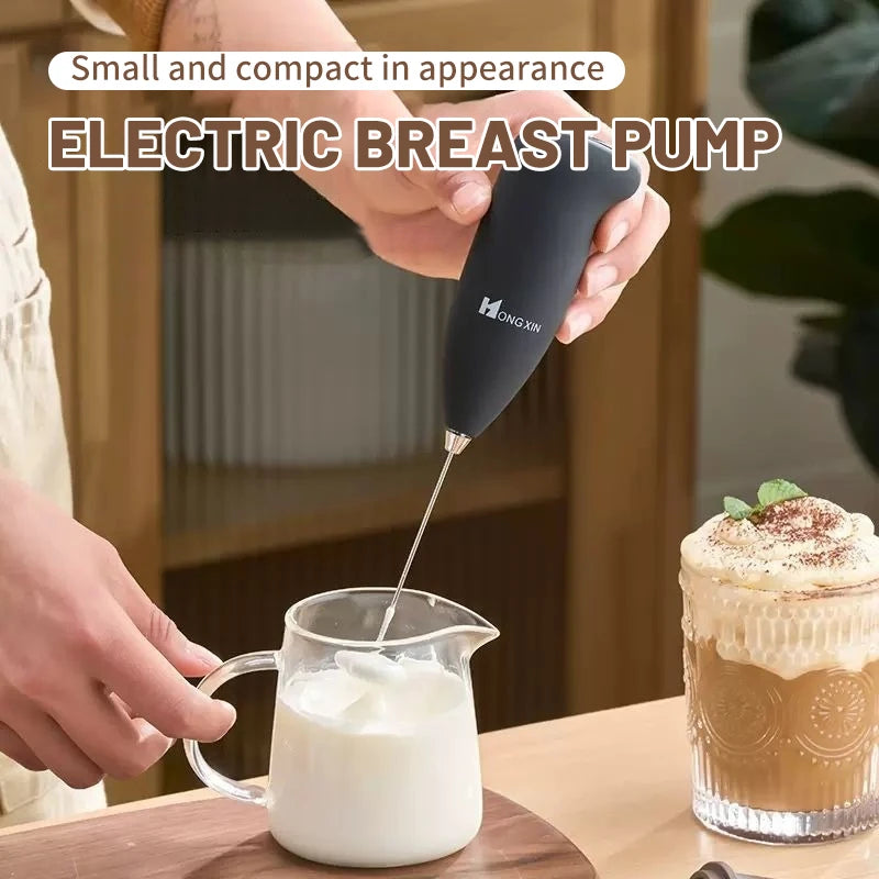 Electric Milk Frother & Handheld Mixer, Portable.