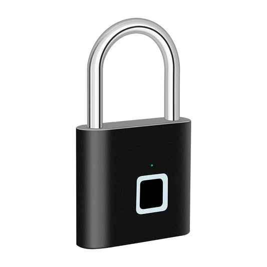 Smart Fingerprint Padlock – USB Charging, Waterproof, Keyless, Anti-Theft, 0.2s Unlock