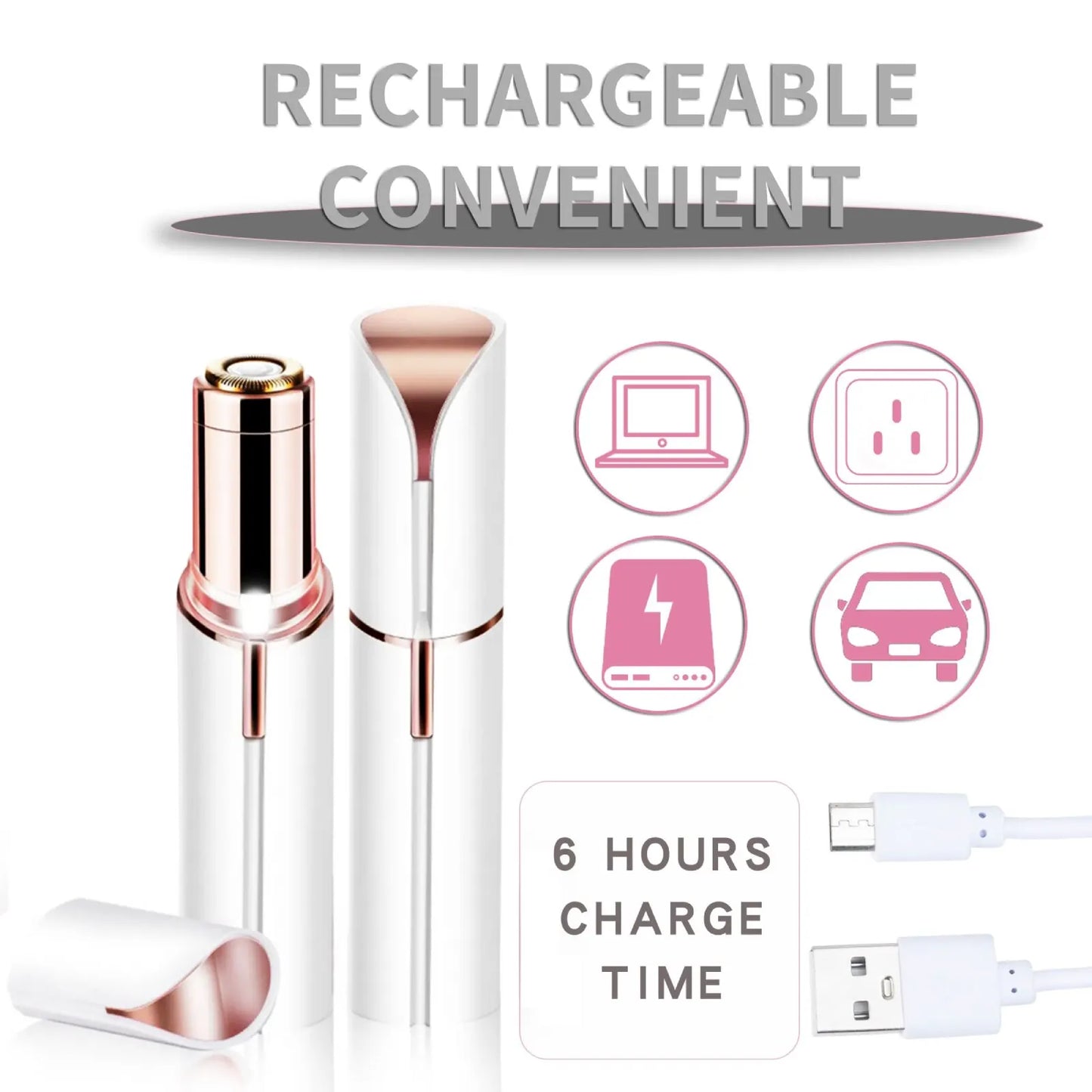 Lipstick Hair Remover – Painless Facial Razor for Women.