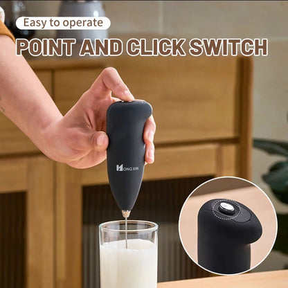 Electric Milk Frother & Handheld Mixer, Portable.