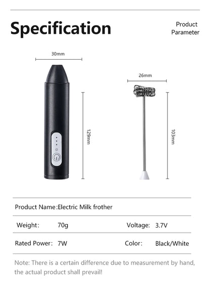 Wireless Milk Frother Electric Type-C