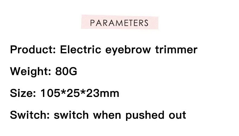 Electric Eyebrow Trimmer for Women