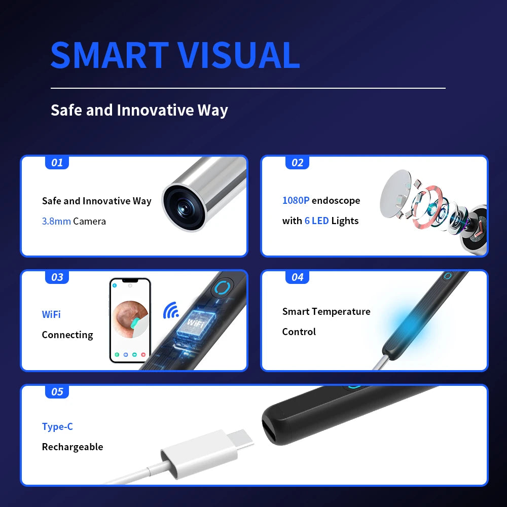 Safe Visual Ear Wax Removal Tool