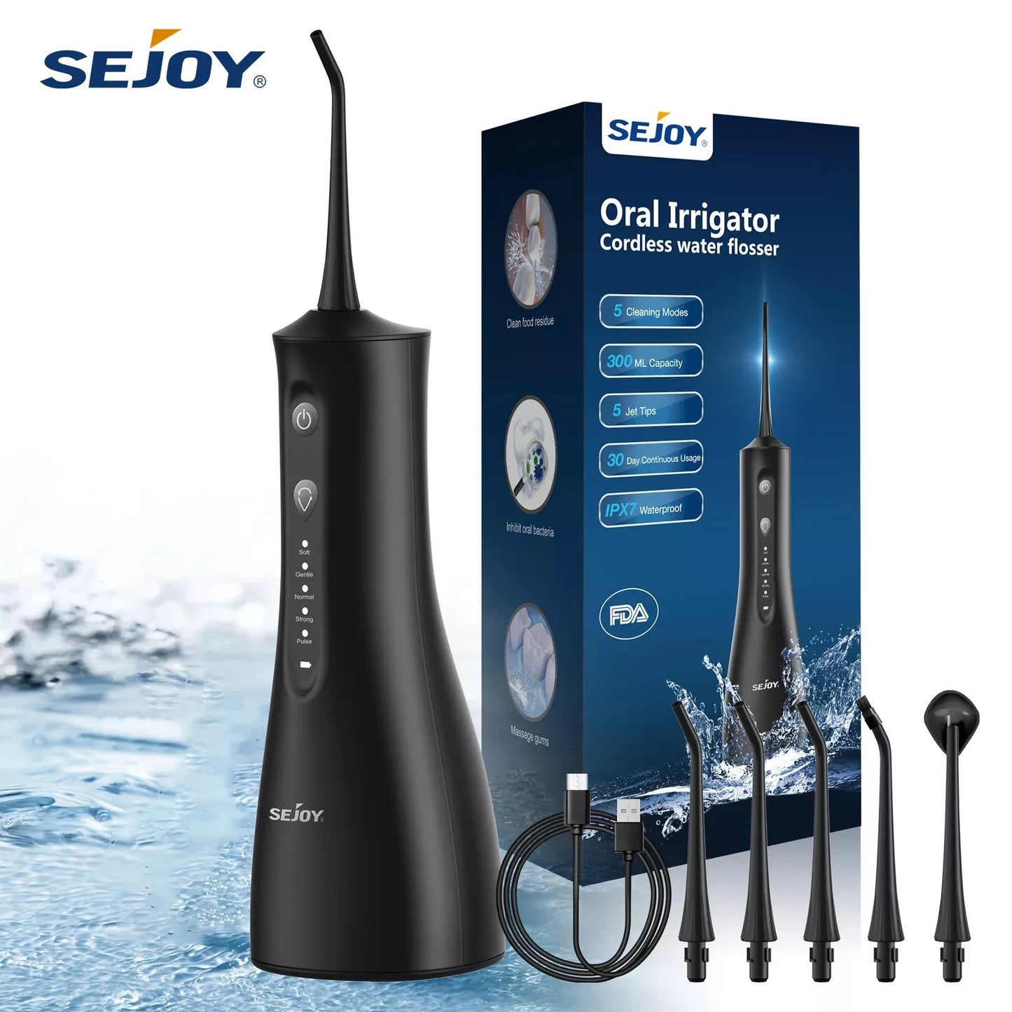 Sejoy Cordless Water Flosser: Effortless Oral Care