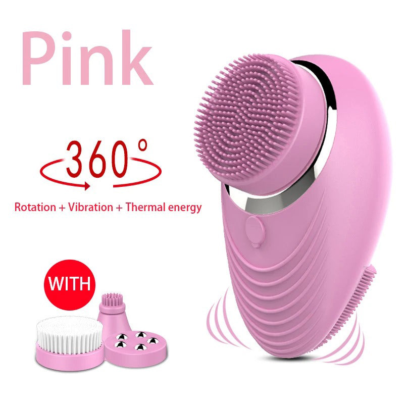 4-in-1 Facial Massager: Cleanse and Rejuvenate