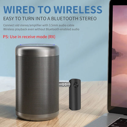 Wireless Audio Freedom: 2-in-1 Bluetooth Adapter