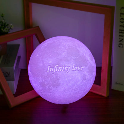 Rechargeable Moon Lamp with Personal Touch