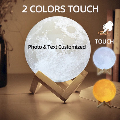 Rechargeable Moon Lamp with Personal Touch